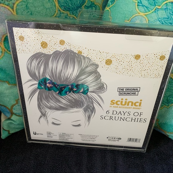 Pack Scunci Scrunchies 6 Trendy Styles New - Picture 6 of 9